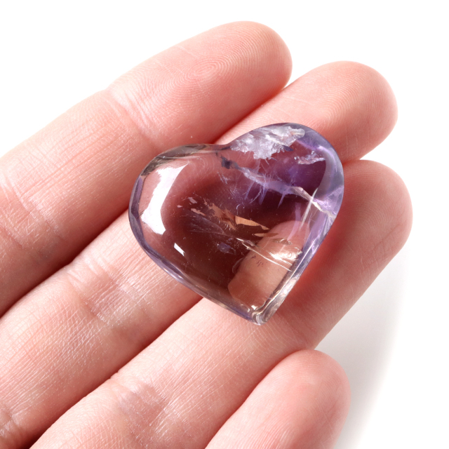 アメトリン ハート 置き物 1個 ヒーリング 紫黄水晶 ボリビア産 スピリチュアル かわいい 天然石 2月 誕生石 天然石 amethyst