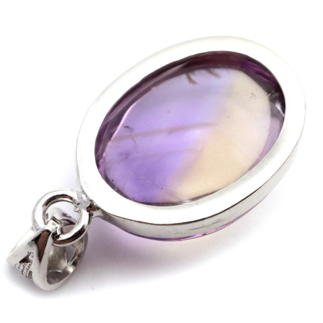 アメトリン 紫黄水晶 ネックレス 天然石 ペンダント Silver925 パワーストーン 1点物