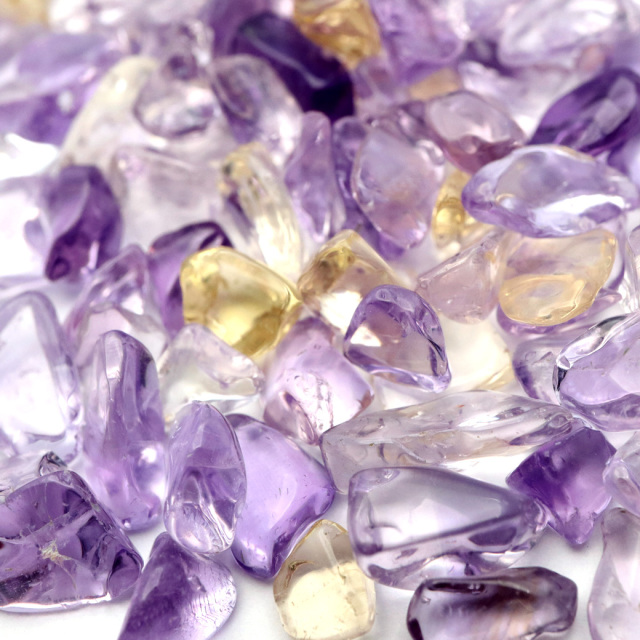 アメトリン さざれ石 100g サイズ小 AAA 紫黄水晶 天然石