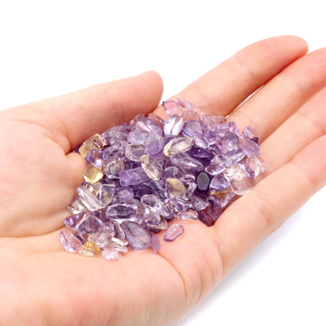 【高品質】アメトリン さざれ石(小) アメトリン さざれ石 100g サイズ小 AAA 紫黄水晶 天然石