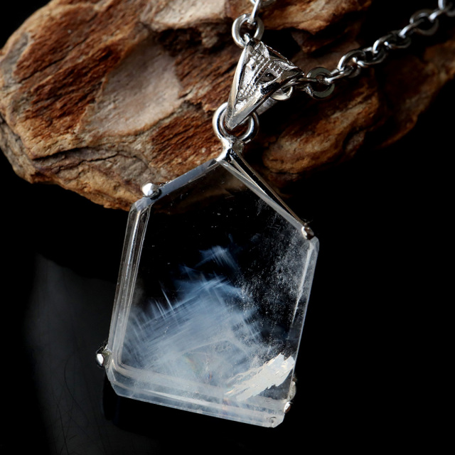 エンジェルラダー クォーツ ペンダント Silver925 天然石 1点物 希少 レア