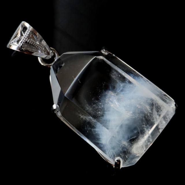 エンジェルラダー クォーツ ペンダント Silver925 天然石 1点物 希少 レア