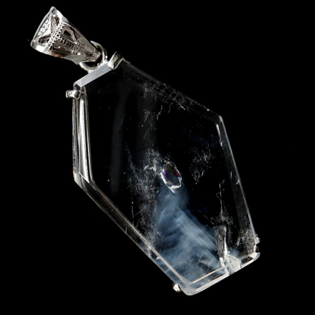 エンジェルラダー クォーツ ペンダント Silver925 天然石 1点物 希少 レア