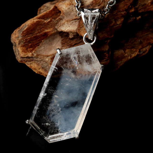 エンジェルラダー クォーツ ペンダント Silver925 天然石 1点物 希少 レア