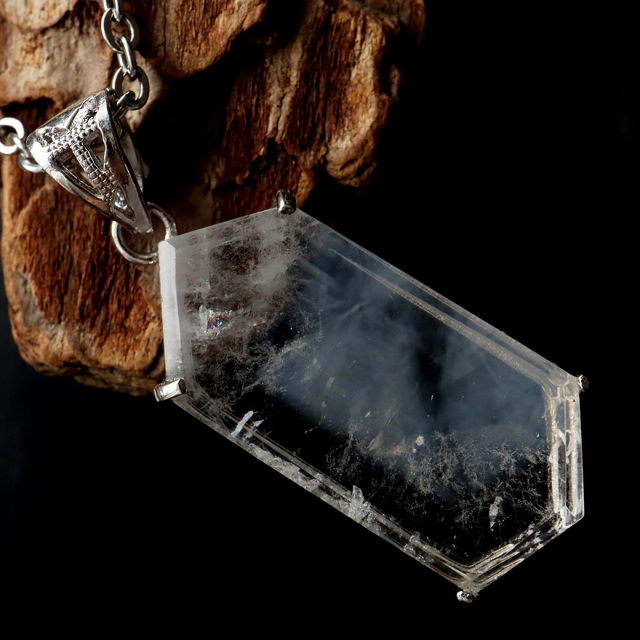 エンジェルラダー クォーツ ペンダント Silver925 天然石 1点物 希少 レア