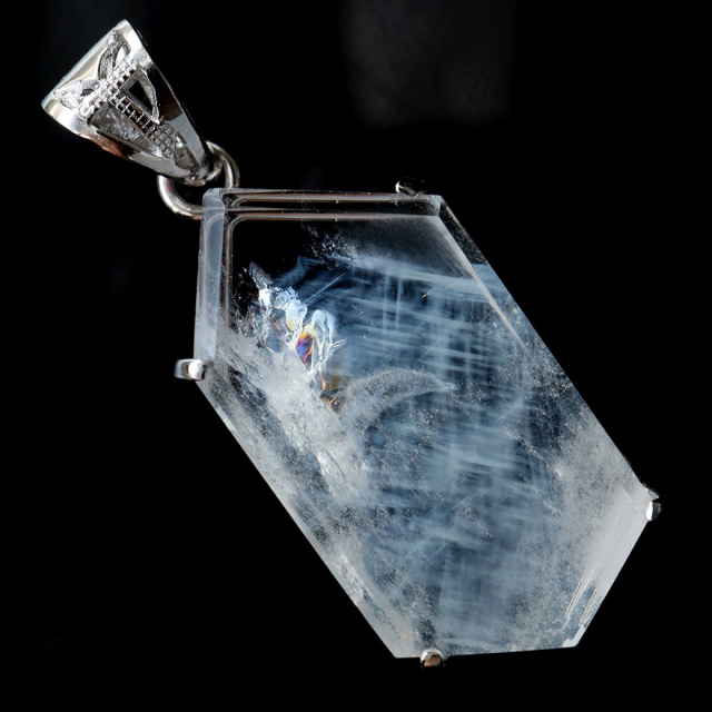 エンジェルラダー クォーツ ペンダント Silver925 天然石 1点物 希少 レア