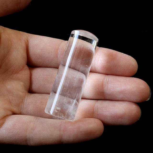エンジェルラダー クォーツ 印材 約17mm 置き物 天然石 1点物 希少 レア