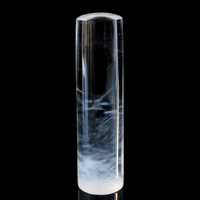 エンジェルラダー クォーツ 印材 約14mm 置き物 天然石 1点物 希少 レア