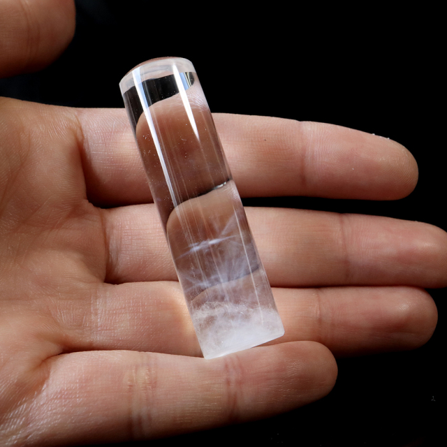 エンジェルラダー クォーツ 印材 約16mm 置き物 天然石 1点物 希少 レア