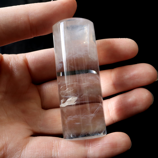 エンジェルラダー クォーツ 印材 約25mm 置き物 天然石 1点物 希少 レア