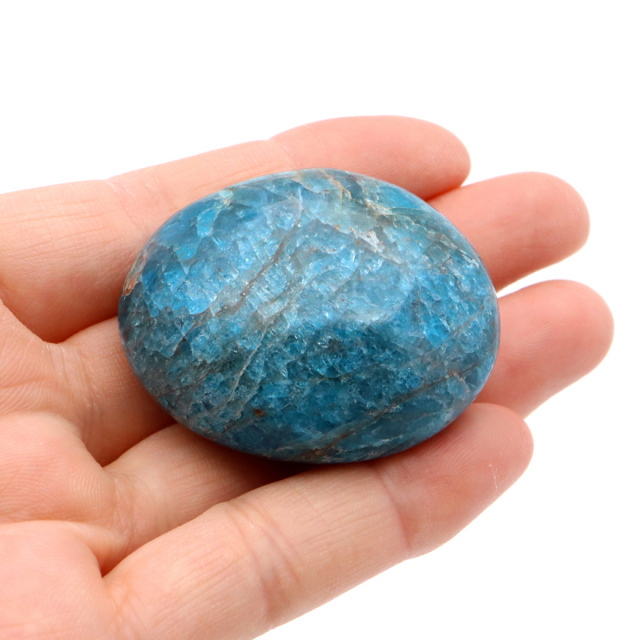 ブルーアパタイト マダガスカル産 原石 握り石 タンブル お守り ツーソン展示会商品 天然石 パワーストーン スピリチュアル 浄化