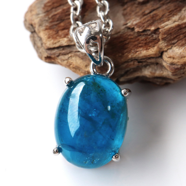アパタイト ペンダント ネオンブルー Silver925 天然石 パワーストーン