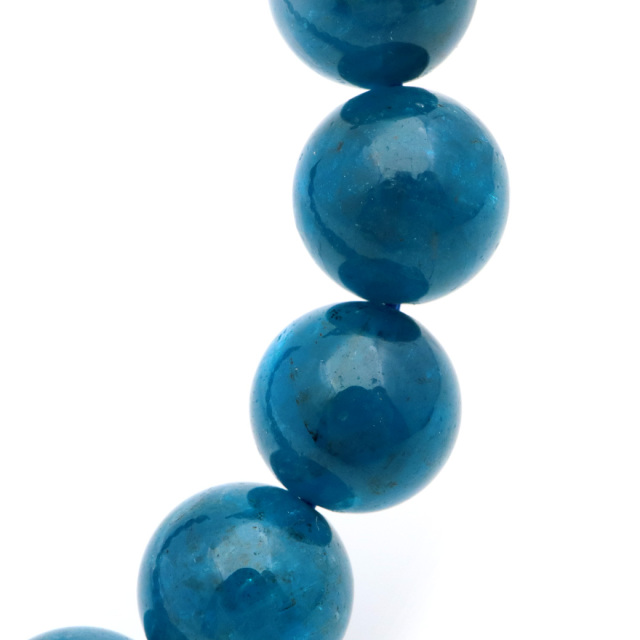 ブルー アパタイト ブレスレット ブラジル産 天然石 1点物 パワーストーン apatite