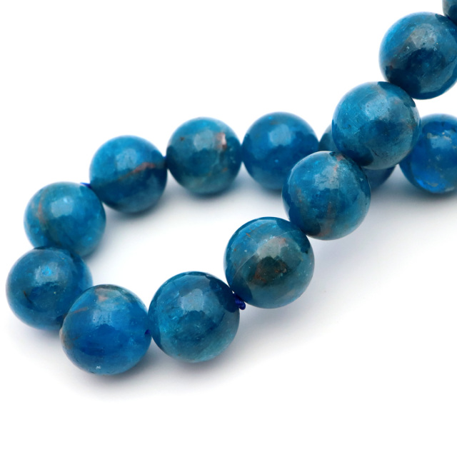 ブルー アパタイト ブレスレット ブラジル産 天然石 1点物 パワーストーン apatite