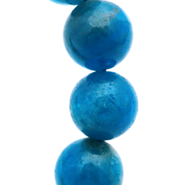 ブルー アパタイト ブレスレット ブラジル産 天然石 1点物 パワーストーン apatite