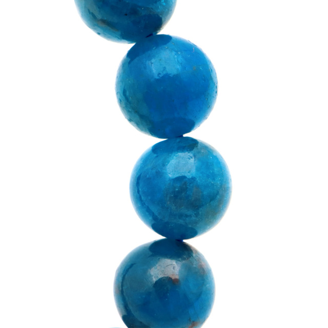 ブルー アパタイト ブレスレット ブラジル産 天然石 1点物 パワーストーン apatite