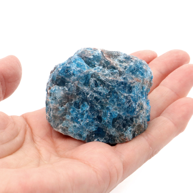 綺麗な石 ブルーアパタイト ラフ原石 マダガスカル産 154g コレクション 燐灰石