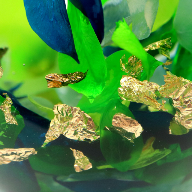 グリーンアップルりんごの置き物固まるハーバリウム