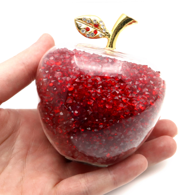 幸運のリンゴ 置き物 縁起物 林檎 アップル 箱付き 風水 幸福 幸運