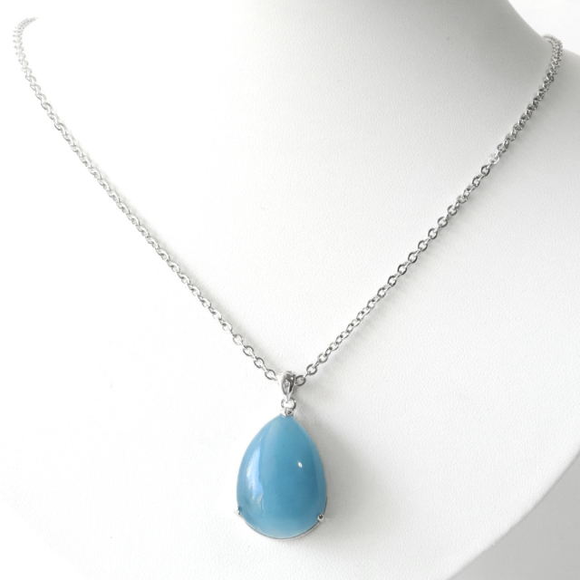 アクアマリン ペンダント Silver925 1点物 マリンブルー