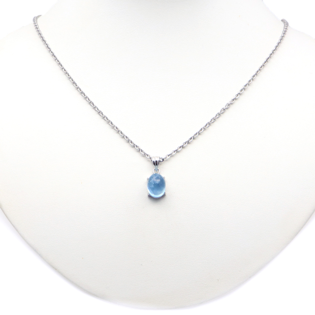 アクアマリン ペンダント 天然石 ネックレス 高品質 Silver925 1点物 3月 誕生石 藍柱石 ベリル