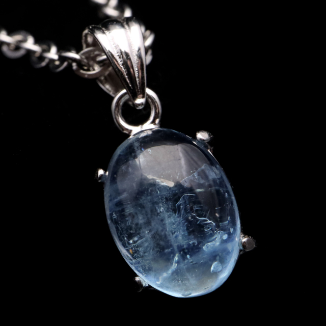 アクアマリン ペンダント 天然石 ネックレス 高品質 Silver925 1点物 3月 誕生石 藍柱石 ベリル