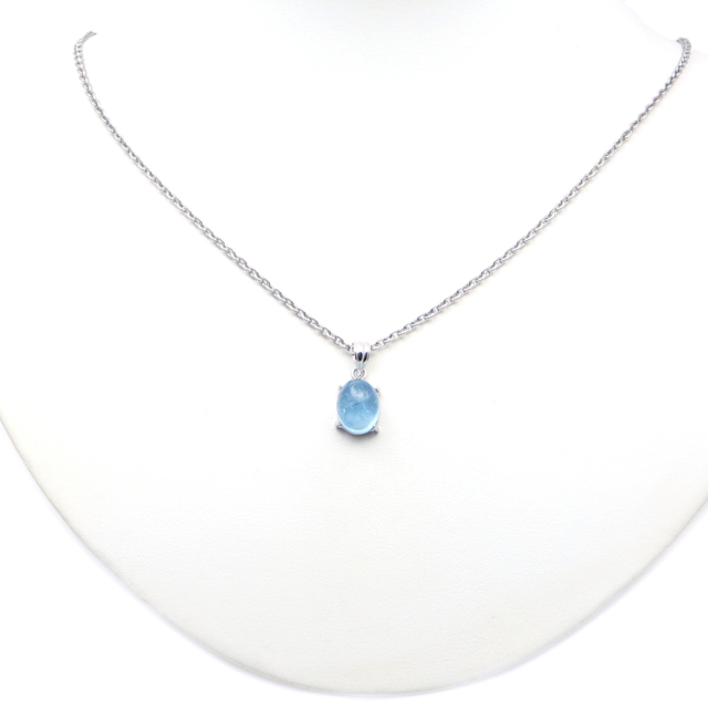 アクアマリン ペンダント 天然石 ネックレス 高品質 Silver925 1点物 3月 誕生石 藍柱石 ベリル