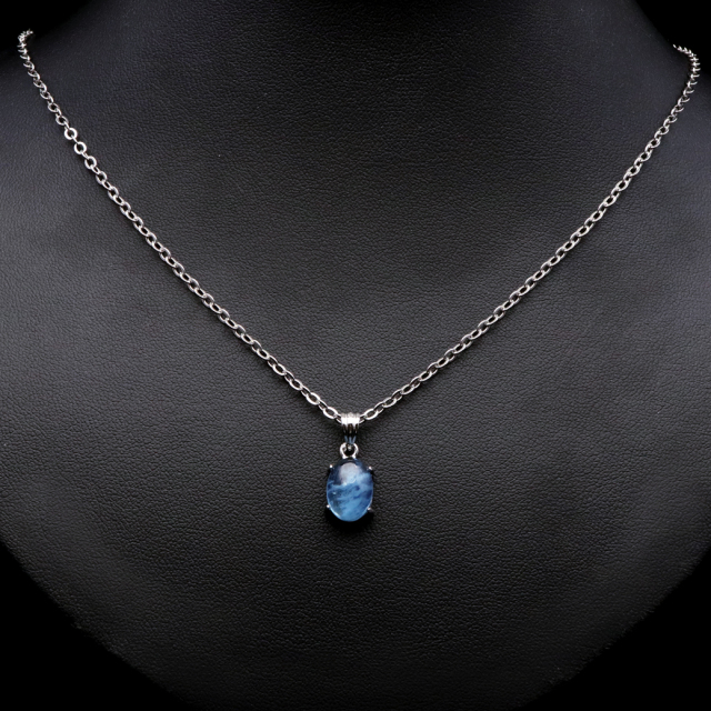 アクアマリン ペンダント 天然石 ネックレス マリンブルー Silver925 1点物 3月 誕生石 藍柱石 ベリル