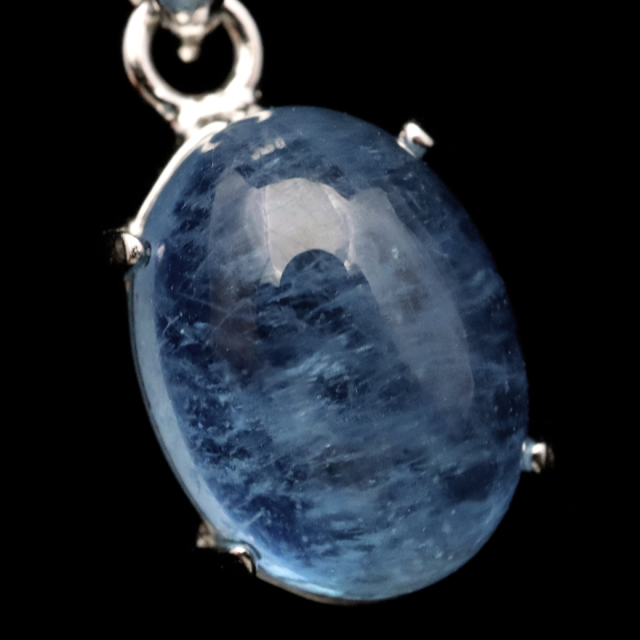 アクアマリン ペンダント 天然石 ネックレス マリンブルー Silver925 1点物 3月 誕生石 藍柱石 ベリル