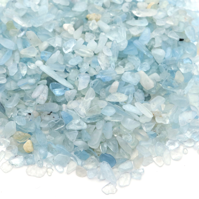 アクアマリン さざれ石 100g サイズ小 ベリル 緑柱石 Aquamarine 天然石 パワーストーン 浄化グッズ