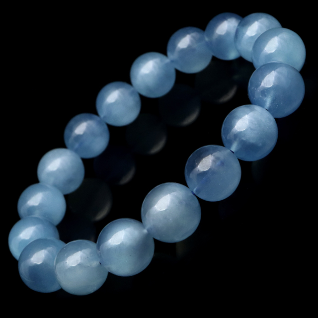 アクアマリン ブレスレット AA 3月 誕生石 天然石 パワーストーン 1点もの Aquamarine