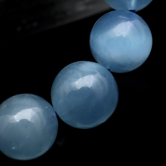 アクアマリン ブレスレット AA 3月 誕生石 天然石 パワーストーン 1点もの Aquamarine
