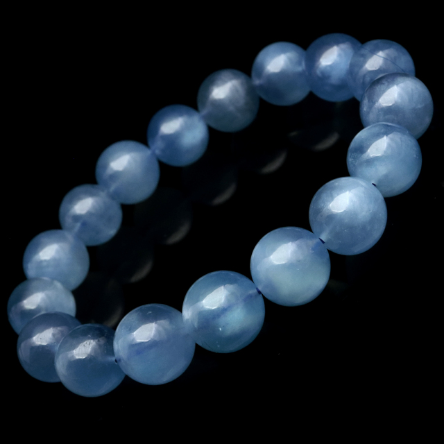 アクアマリン ブレスレット AA 3月 誕生石 天然石 パワーストーン 1点もの Aquamarine