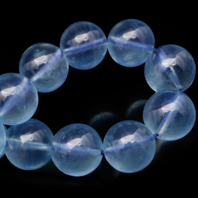 アクアマリン ブレスレット AAA 10mm 3月 誕生石 天然石 パワーストーン 1点もの Aquamarine