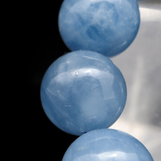アクアマリン ブレスレット A 13mm 3月 誕生石 天然石 パワーストーン 1点もの Aquamarine クリスマス プレゼント