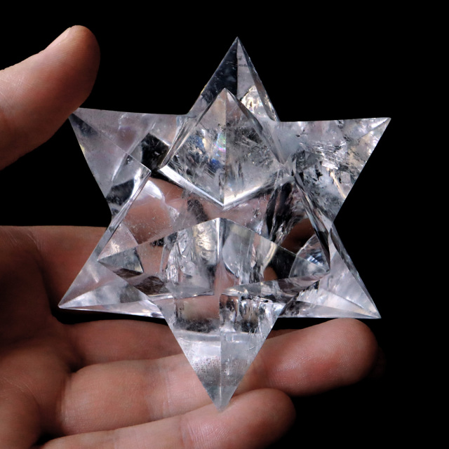 レムリアンシード アステロイド Lサイズ AAA 神聖幾何学 星型12面体 マカバスター 水晶 天然石 ブラジル バイーア産 スピリチュアル