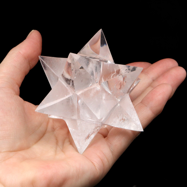 レムリアンシード アステロイド Lサイズ 5A 1点もの 虹入り 神聖幾何学 星型12面体 マカバスター 水晶