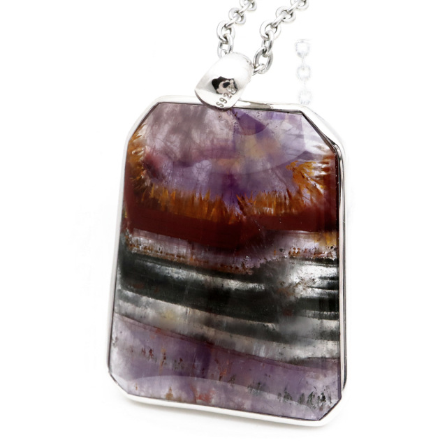 オーラライト23 ペンダント 天然石 ネックレス 鉱物がびっしり AAA Silver925 1点物