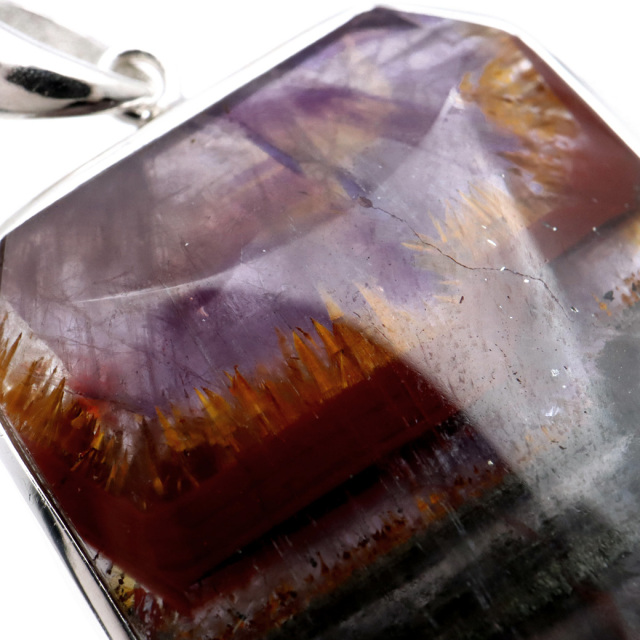 オーラライト23 ペンダント 天然石 ネックレス 鉱物がびっしり AAA Silver925 1点物