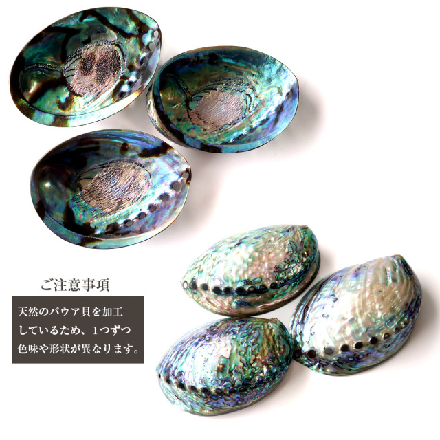 アバロンシェル ホワイトセージの浄化皿 パウアシェル 貝殻 ニュージーランド産