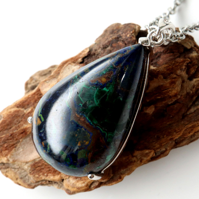 アズライトペンダント 1点物 Silver925 アジュライト 天然石