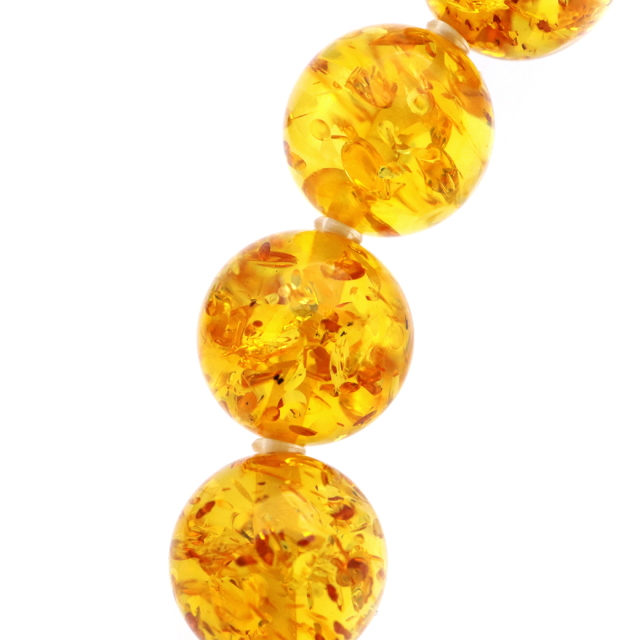 琥珀 アンバー ブレスレット 8mm ナチュラルカラー リトアニア バルト海産 バルティックアンバー  こはくamber
