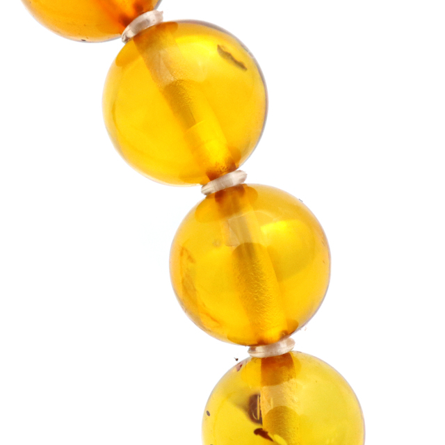 オレンジ アンバー ブレスレット 7mm ナチュラルカラー リトアニア バルト海産 バルティックアンバー 琥珀 こはくamber
