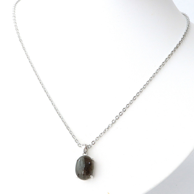ブラックルチル ペンダント ルチルクォーツ 黒針 Silver925 チェーン付き