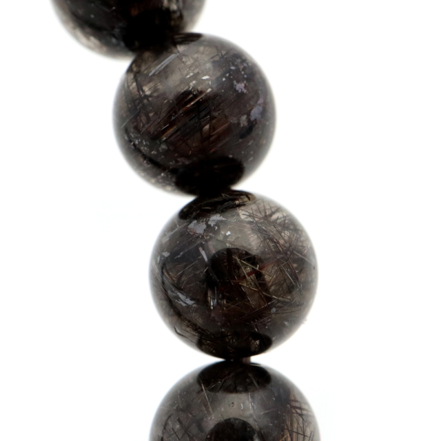 ブラック ルチルレイテッドクォーツ 8mm ブレスレット 天然石 黒