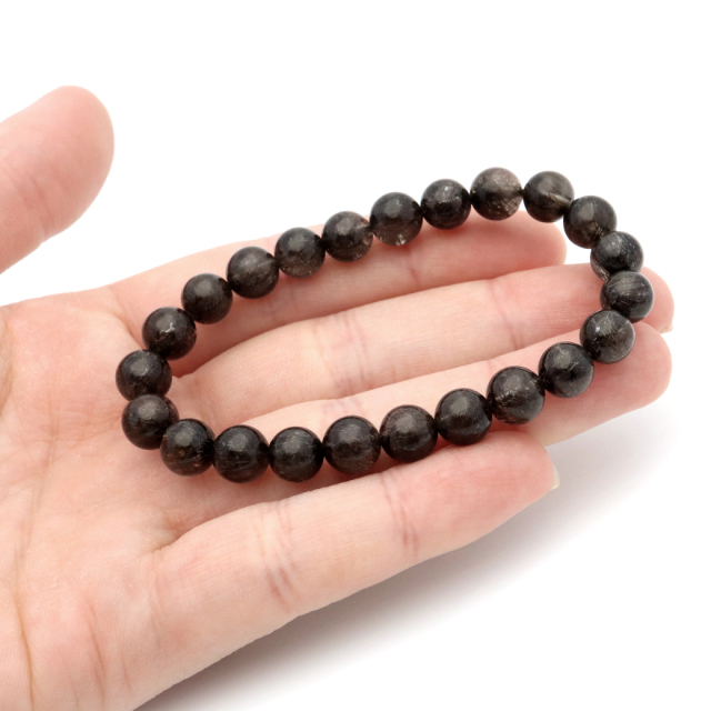天然 ブラックルチルクォーツ ブレスレット 13mm 50g ⭐︎【天然】ブラックルチルクォーツ ブレスレット 13.7mm