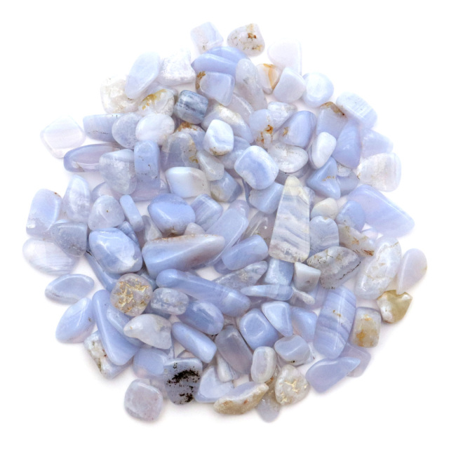 ブルーレースアゲートさざれ 50g サイズ中 AAA 空色縞瑪瑙 天然石 パワーストーン 浄化グッズ ネイルパーツ 材料 レジンパーツ