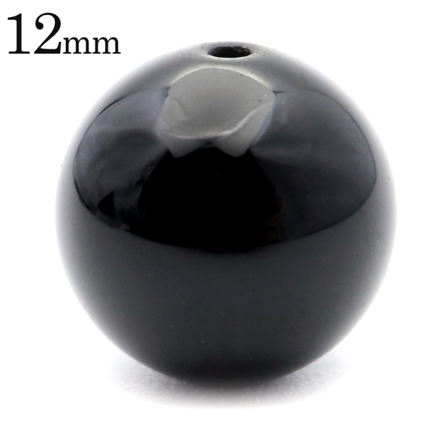 モリオン 12mm ビーズ 粒売り 1粒 黒水晶 モーリオン 本物 天然石 パワーストーン ハンドメイド 手作り 手芸 DIY
