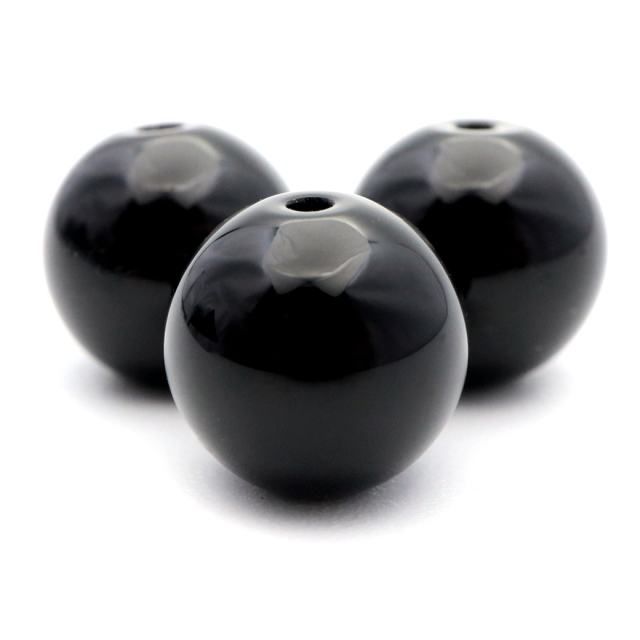 モリオン 8mm ビーズ 粒売り 1粒 黒水晶 モーリオン 本物 天然石 パワーストーン ハンドメイド 手作り 手芸 DIY