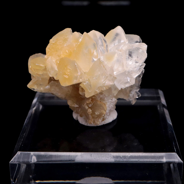 イエロー カルサイト クラスター 雲南省 52g 台付き 1点もの 天然石
